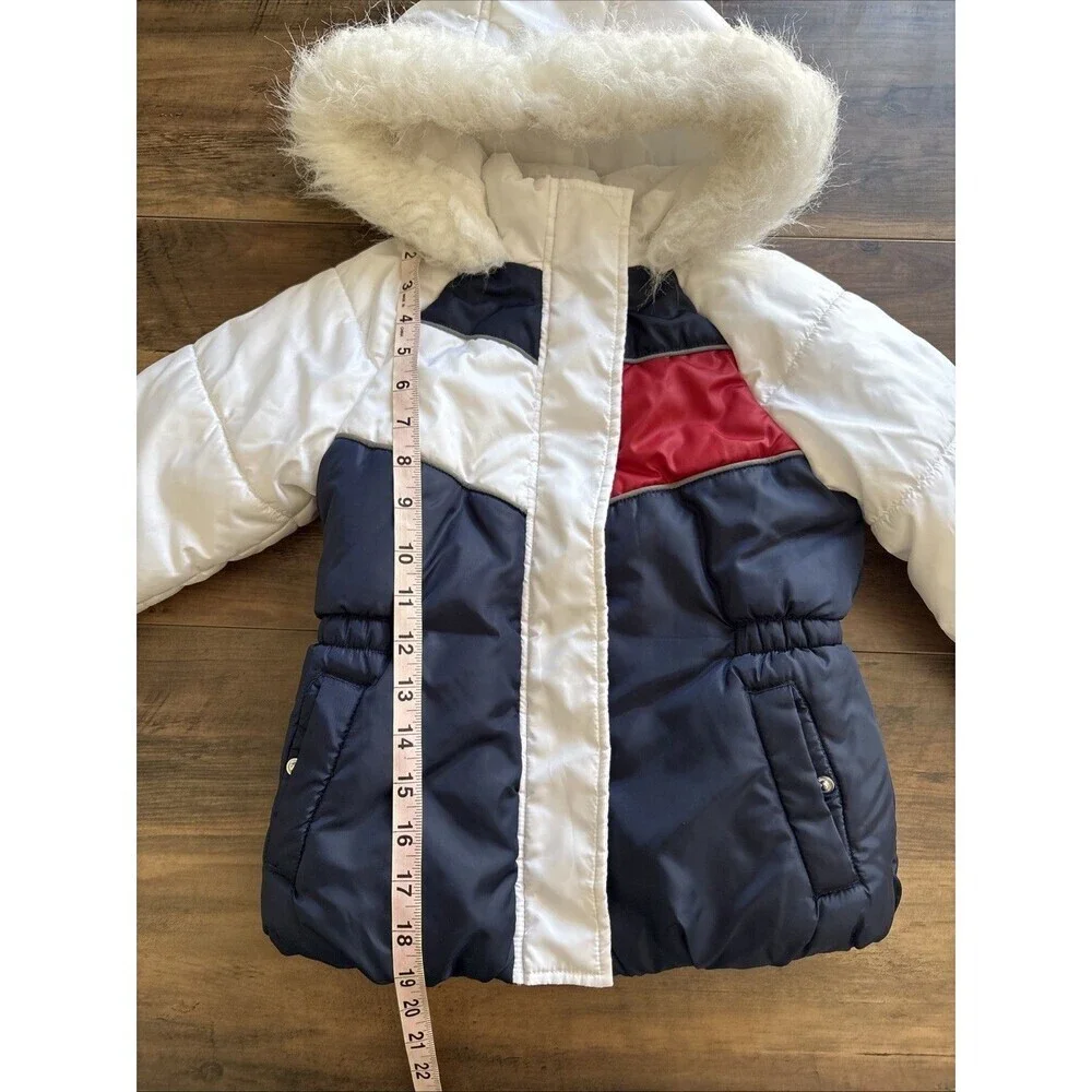 Tommy Hilfiger Girls Hooded Fleece Lined Puffer Jacket 6x - Picture 2 of 7